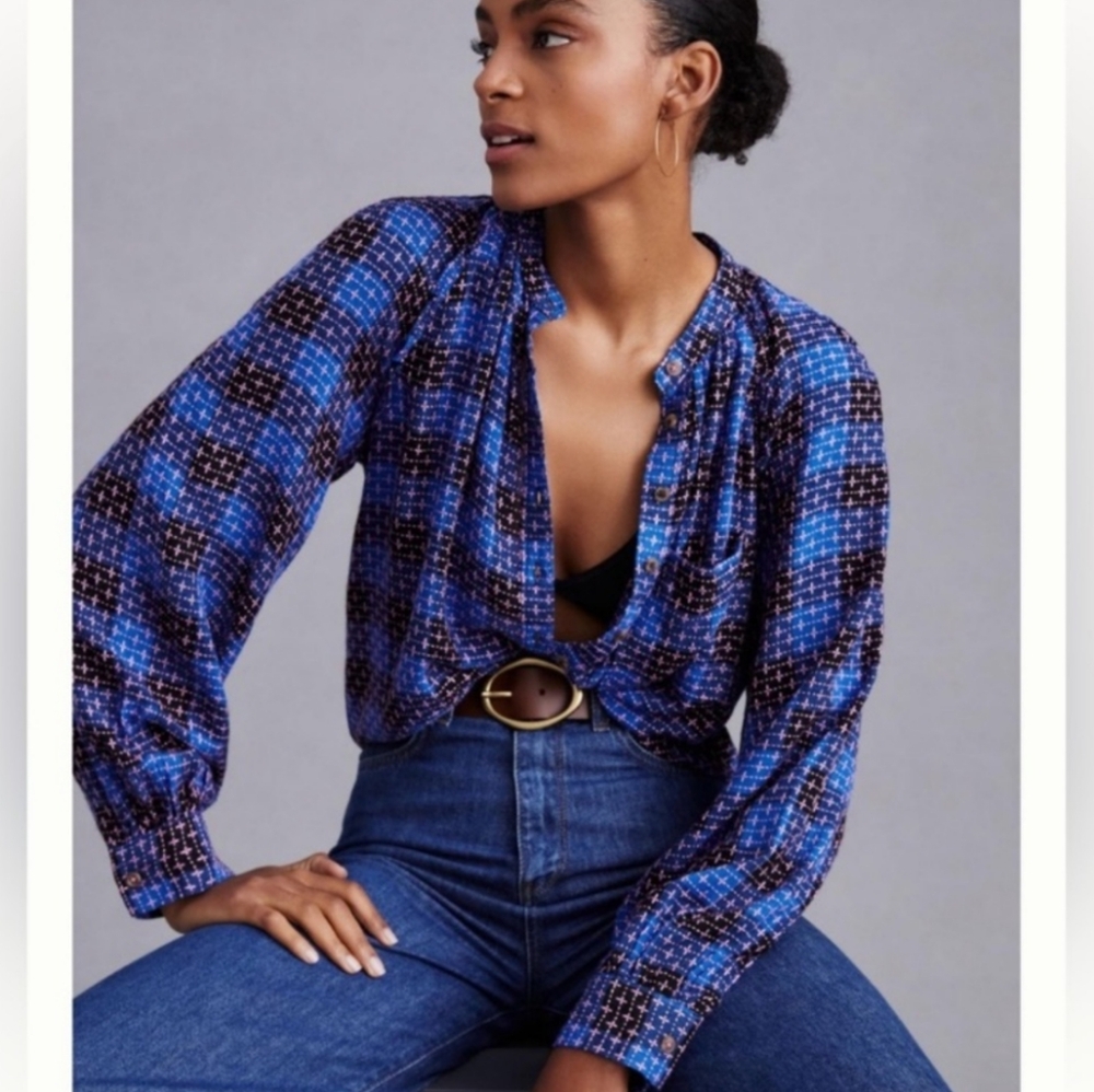 Anthropologie Pilcro Breezy Button Down